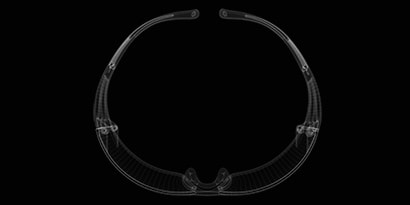 SecureFit-vernebriller sett ovenfra
